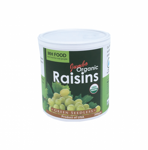 MATAHARI JUMBO ORGANIC GREEN RAISIN SEEDLESS 300G